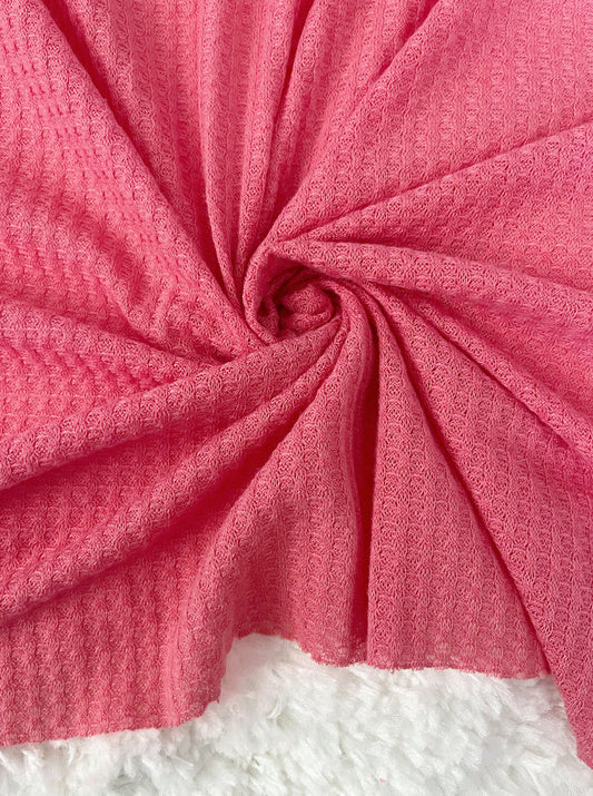 Blush Waffle Knit